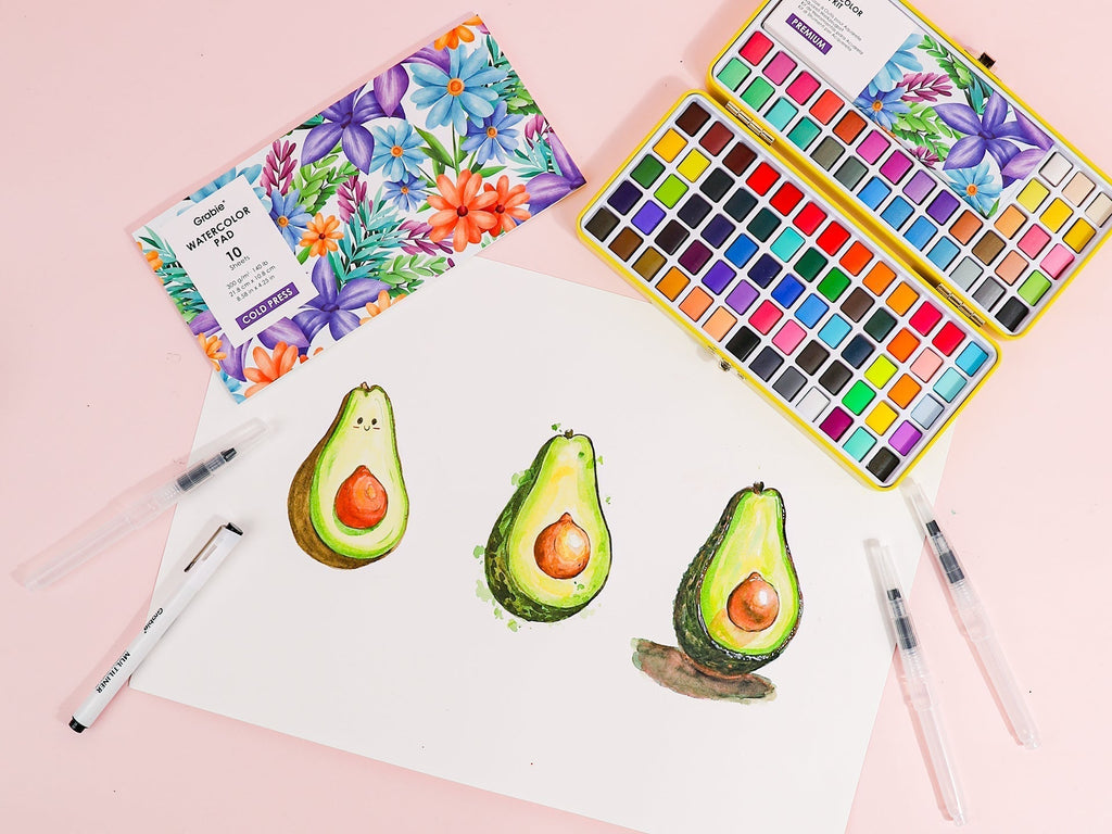 How to Draw an Avocado with Watercolor: Easy Step-by-Step Tutorial