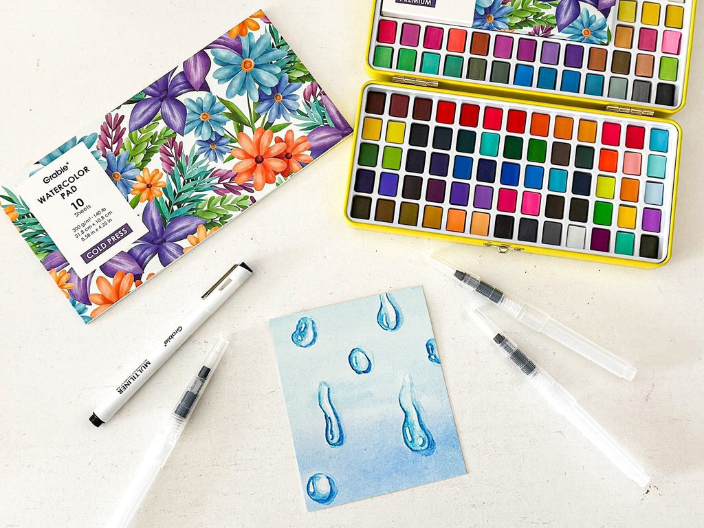 How to Draw Water Droplets with Watercolor: Step-by-Step Tutorial