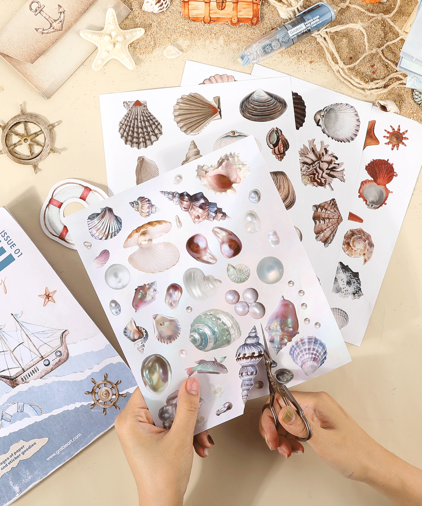 Ocean Odyssey-Themed Grabie Scrapbook Club Box