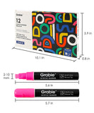 Broad Tip Acrylic Paint Marker Set Of 12