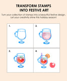Holiday Cheers Clear Photopolymer Stamps