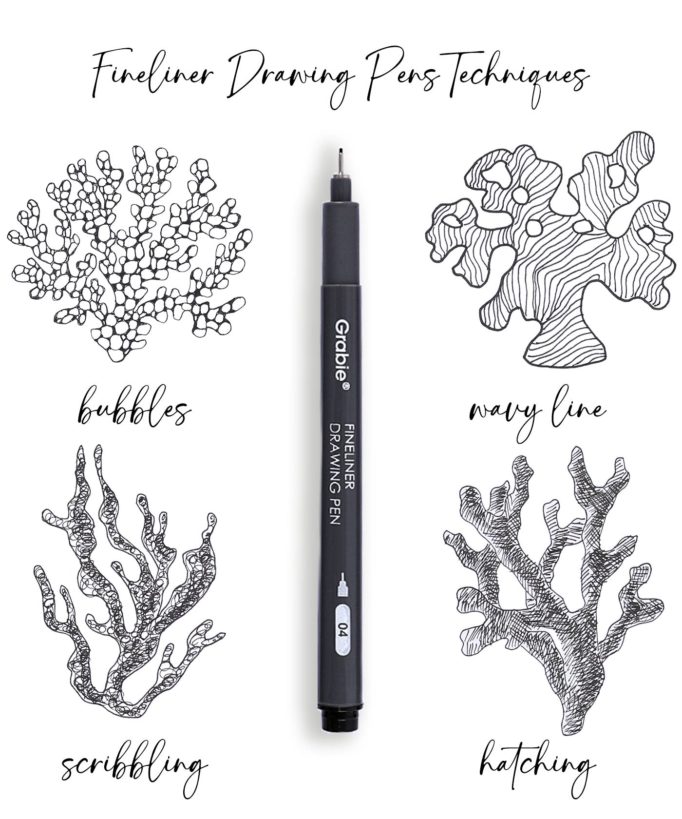 Fineliner Drawing Pen With POPIN Notebook