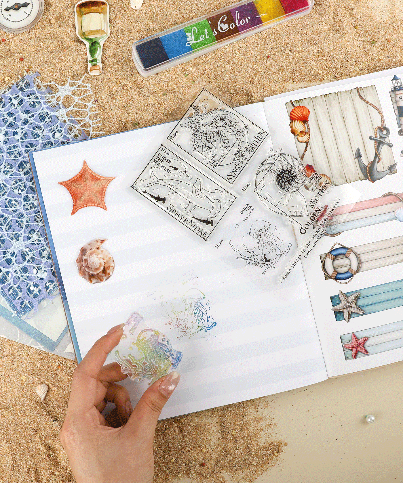 Ocean Odyssey-Themed Grabie Scrapbook Club Box