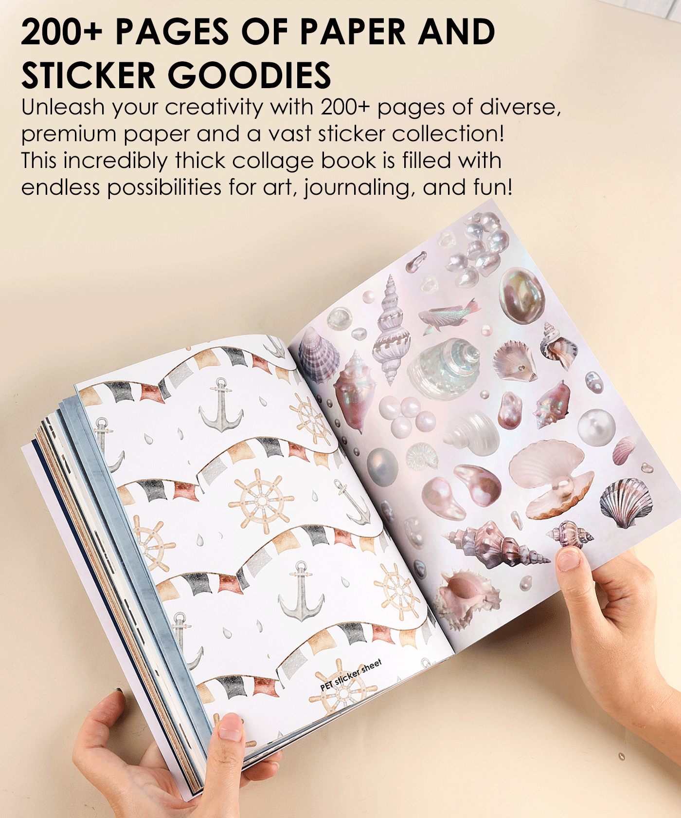 200+ Pages Ocean Odyssey Collage Activity Book