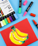 Broad Tip Acrylic Paint Marker Set Of 12
