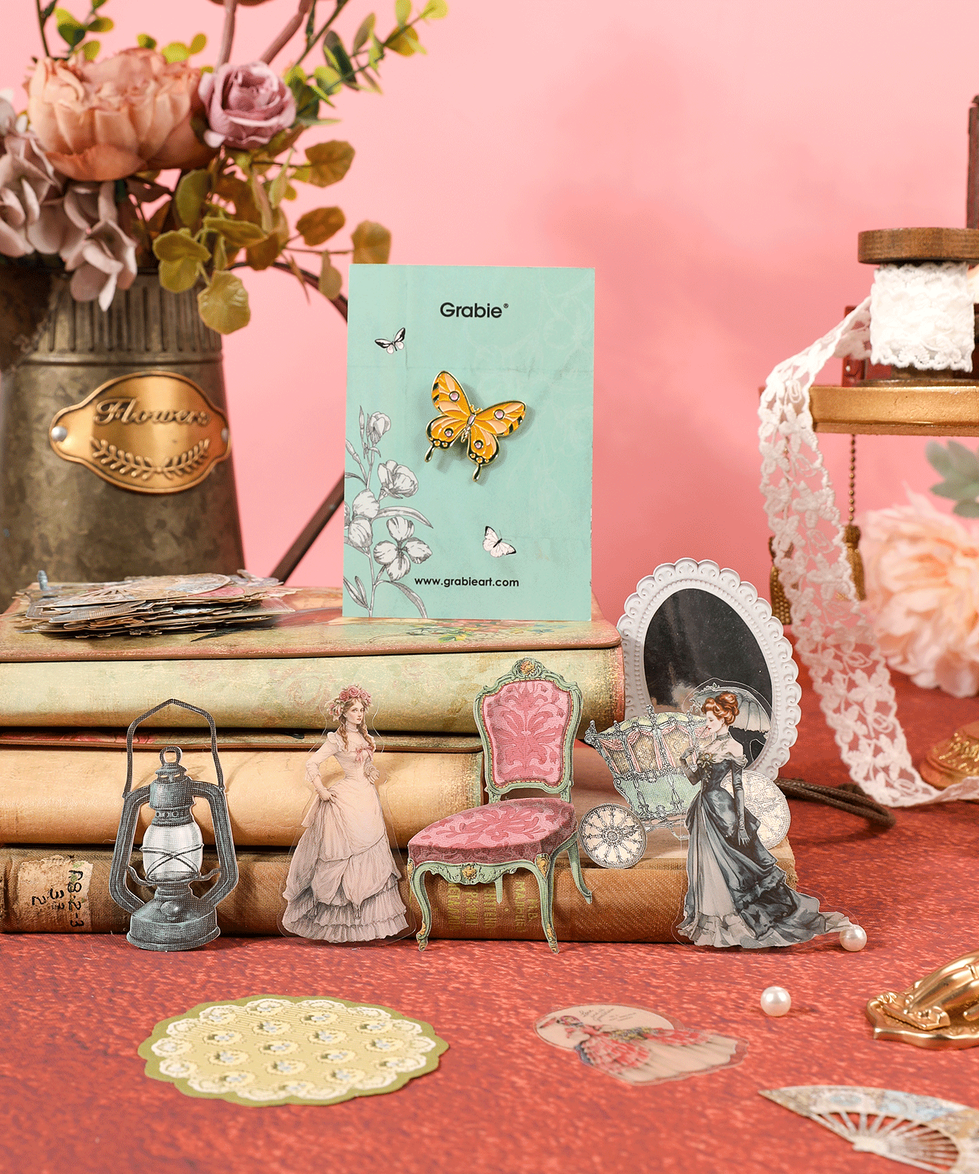 Vintage Reverie-Themed Grabie Scrapbook Club Box