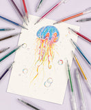 Retractable Glitter Gel Ink Pen Set Of 18