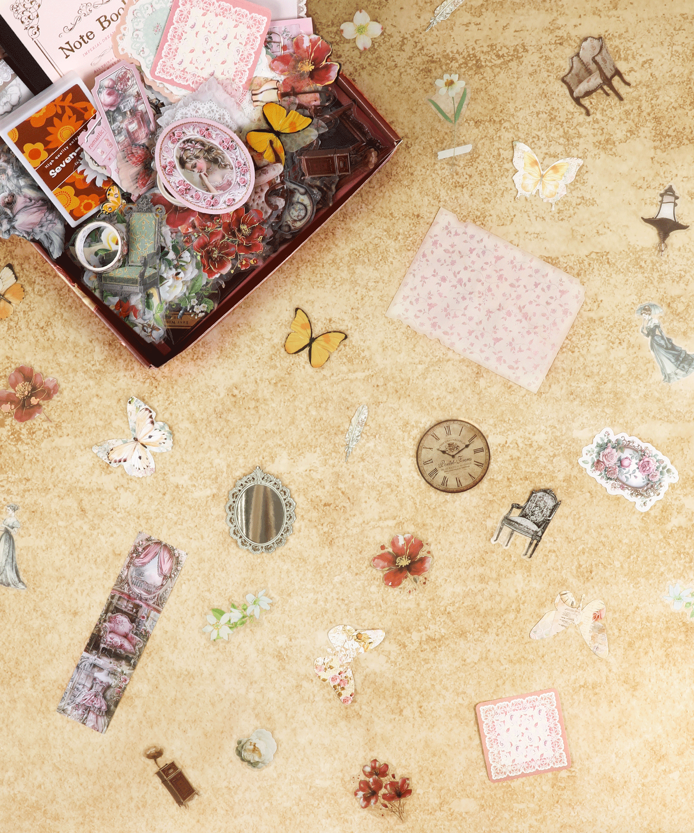 Vintage Reverie-Themed Grabie Scrapbook Club Box