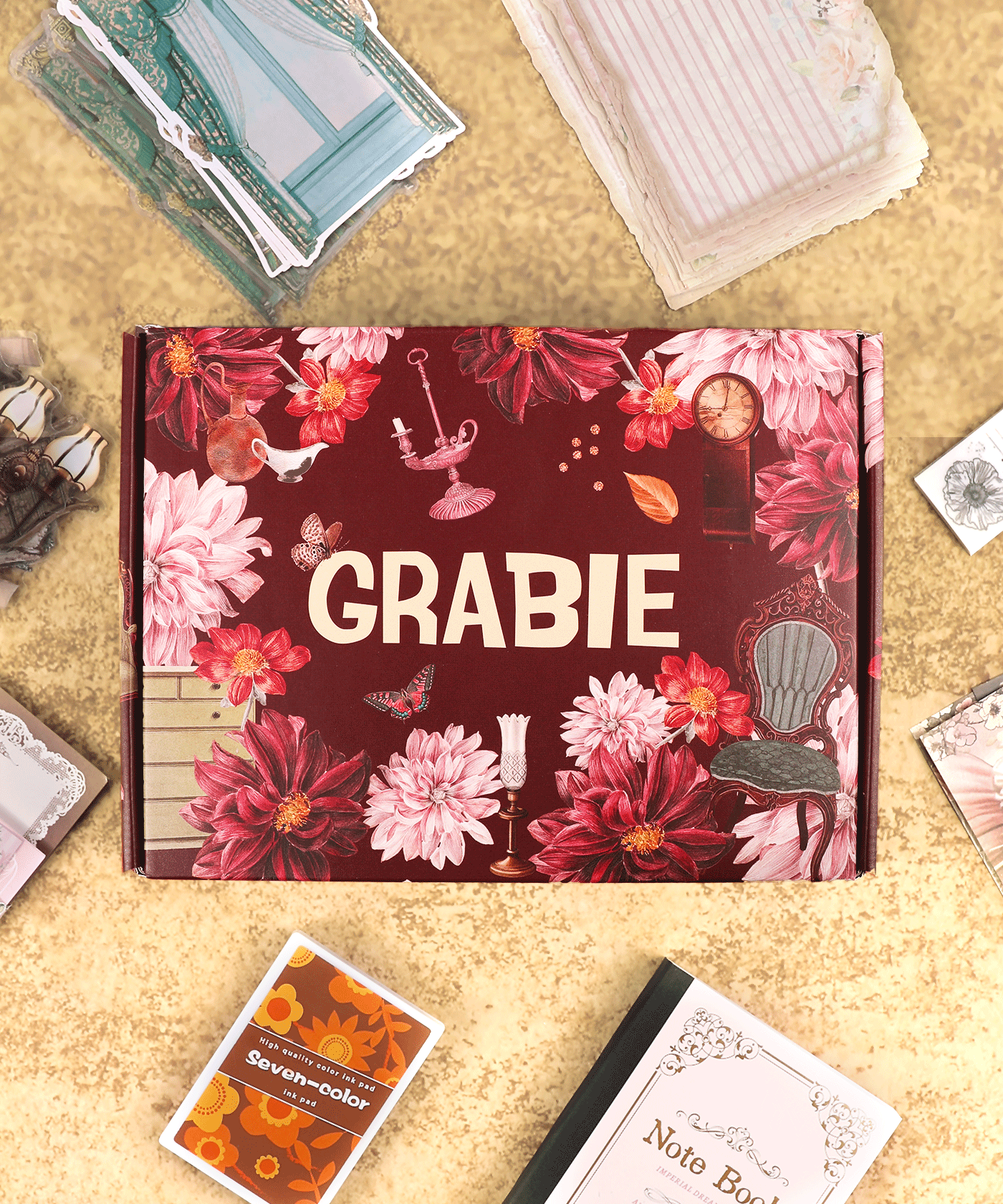 Vintage Reverie-Themed Grabie Scrapbook Club Box