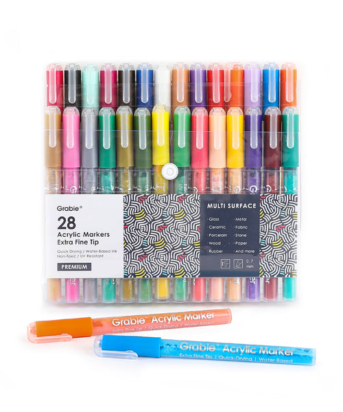 I really like these! The color variety is really good! The paint is v, grabie  acrylic markers