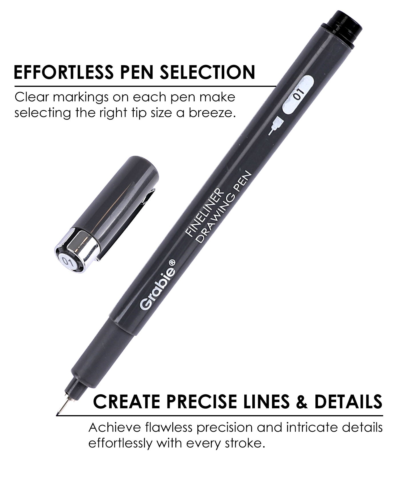 Fineliner Drawing Pen With POPIN Notebook
