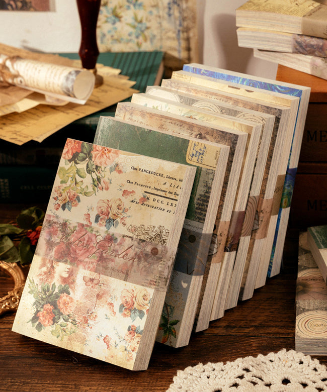 Material Paper - Book Collection Retro DIY Scrapbook Paper