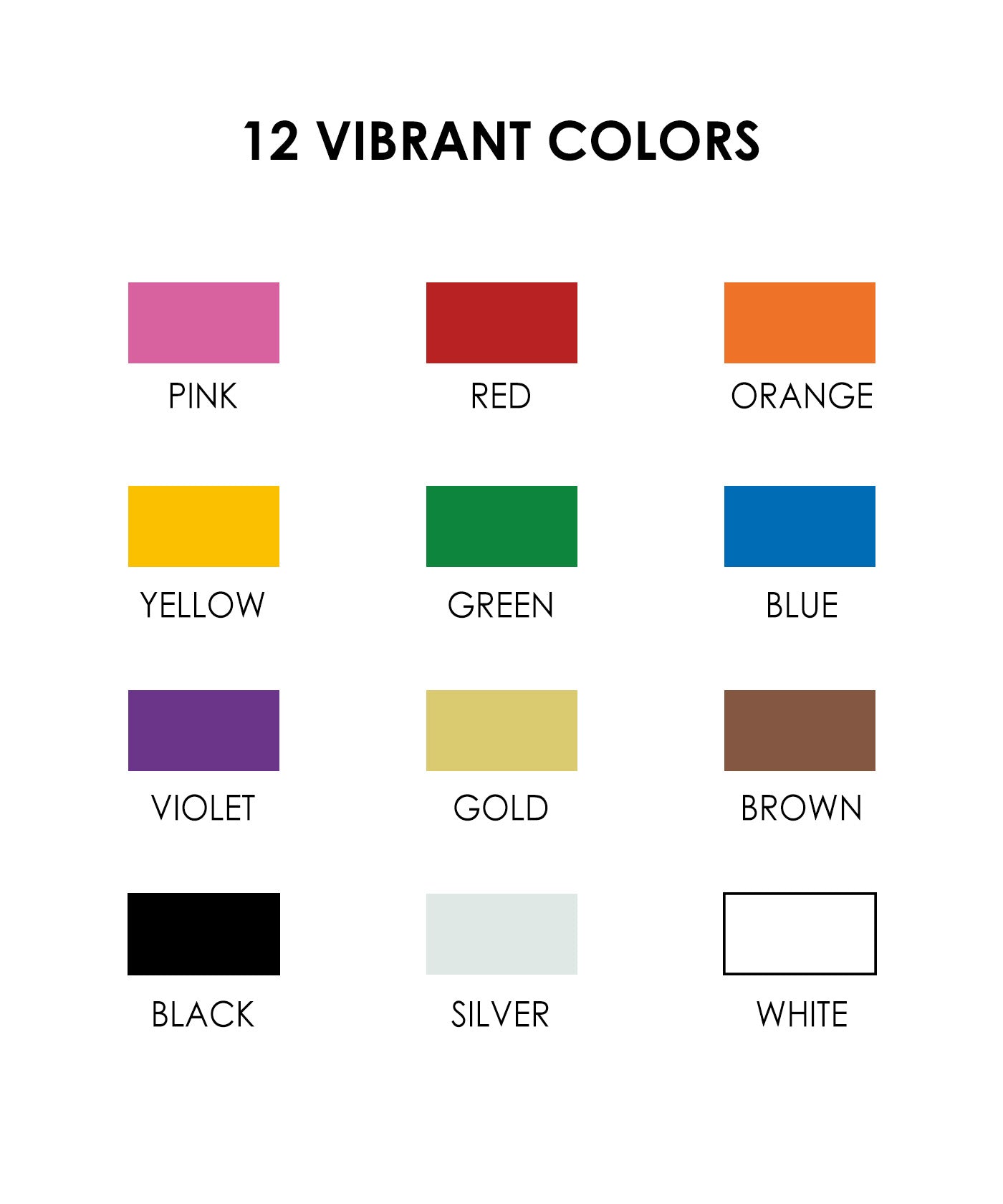 Broad Tip Acrylic Paint Marker Set Of 12
