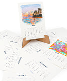 Watercolor 12 Half Pan Travel Set With Calendar Bundle