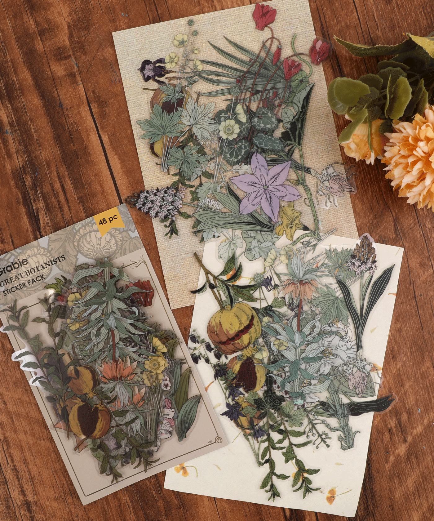 96 Pcs Nature’s Beauty Sticker Set