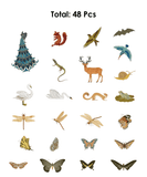 96 Pcs Nature’s Beauty Sticker Set