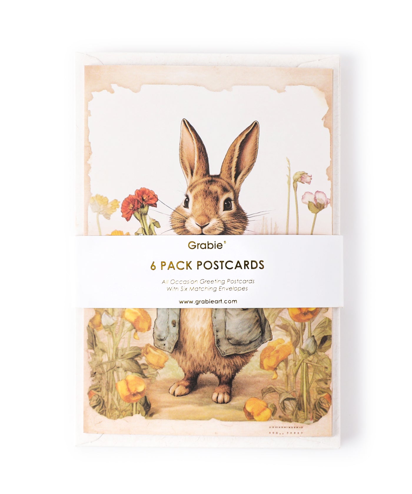 Grabie Exclusive 6 Pack Postcards With 6 Matching Envelopes