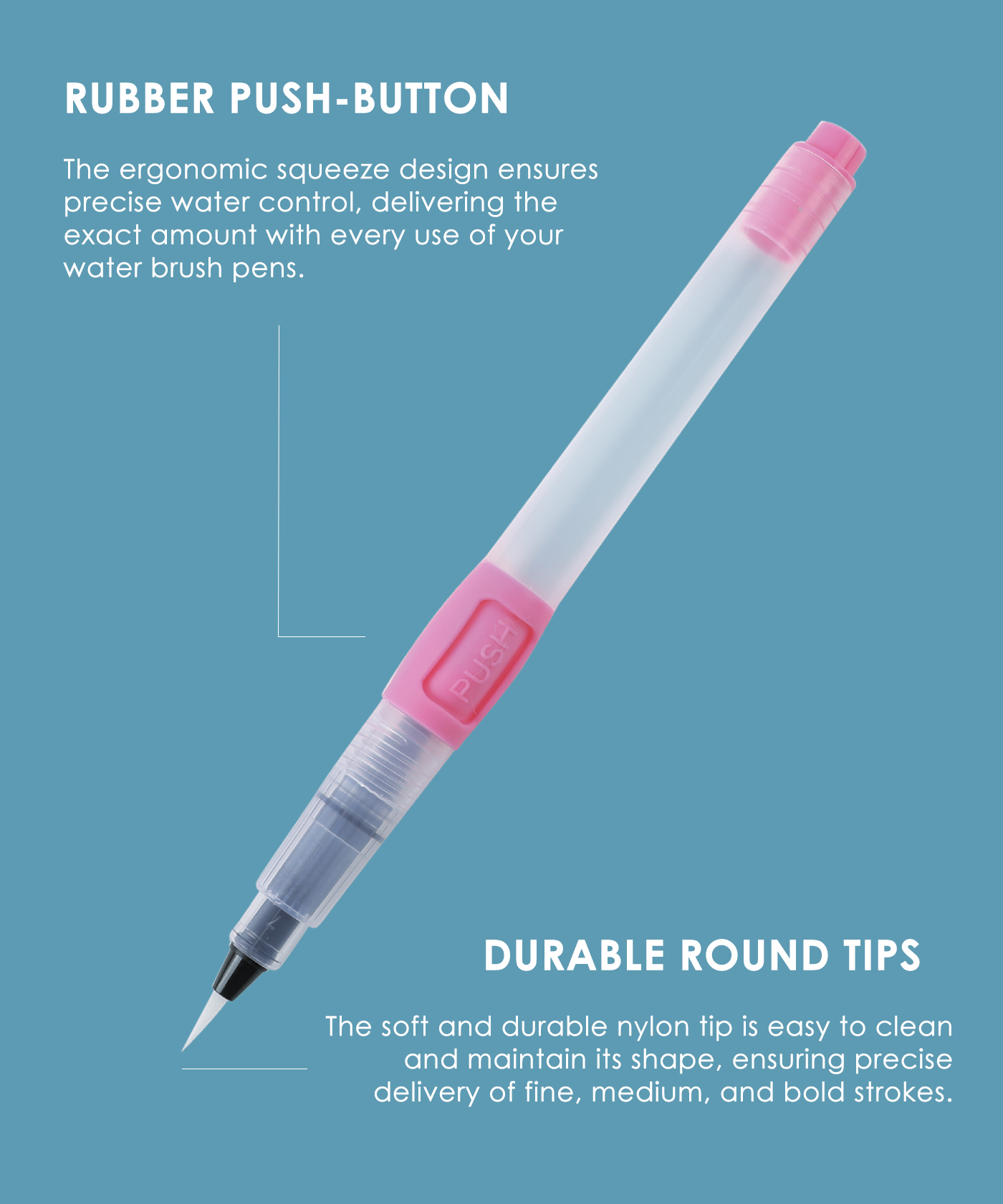 Premium Water Brush Pen Set Of 3