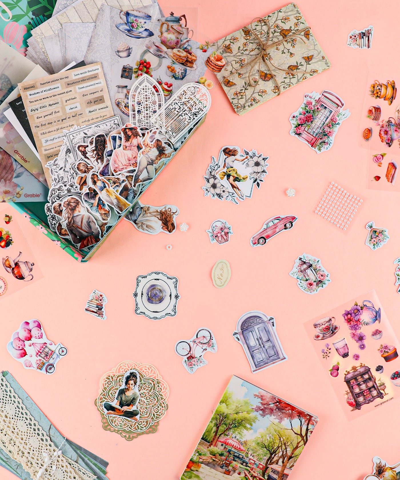 Spring-Themed Grabie Scrapbook Club Box