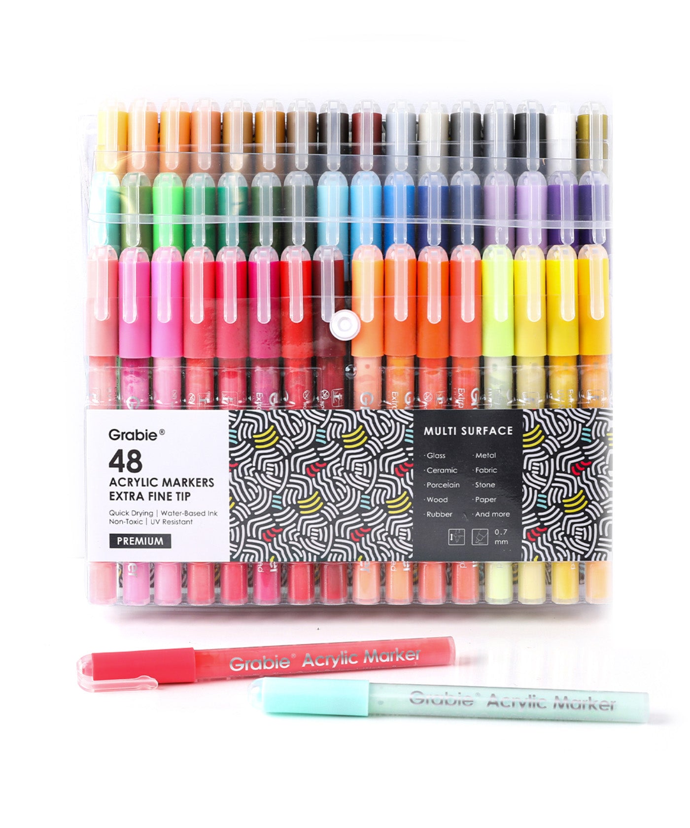 Reviewing the @grabieofficial 28 Colors Acrylic Paint Marker Set w/ 10