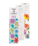 Watercolor Coloring Bookmarks & Calendar Bundle