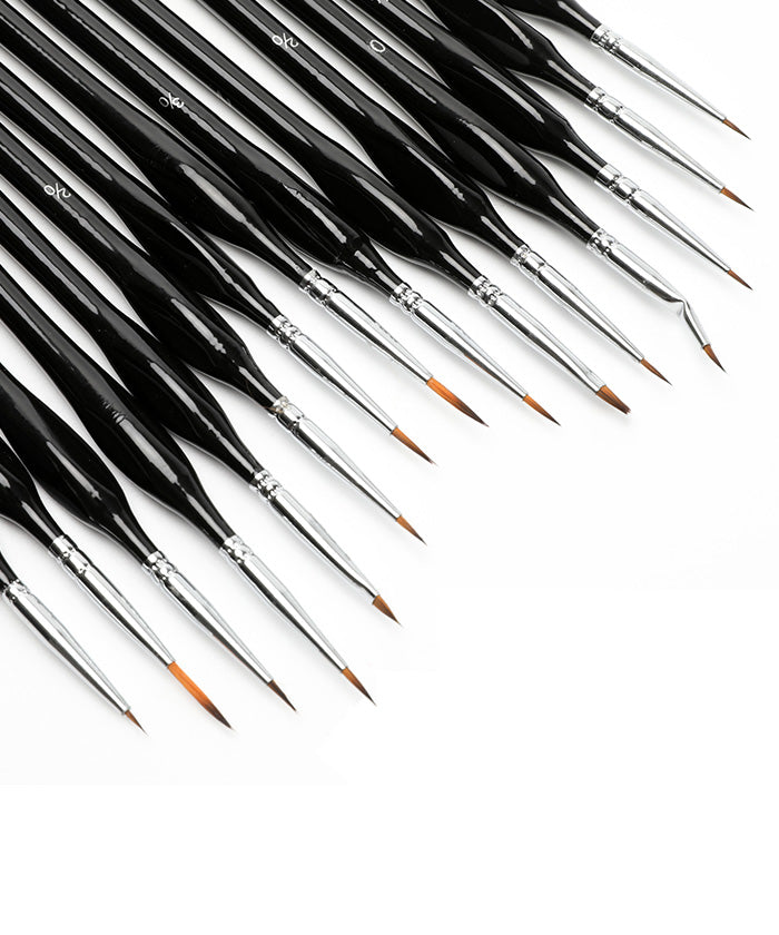 15 Pcs Miniature Detail Brush Set