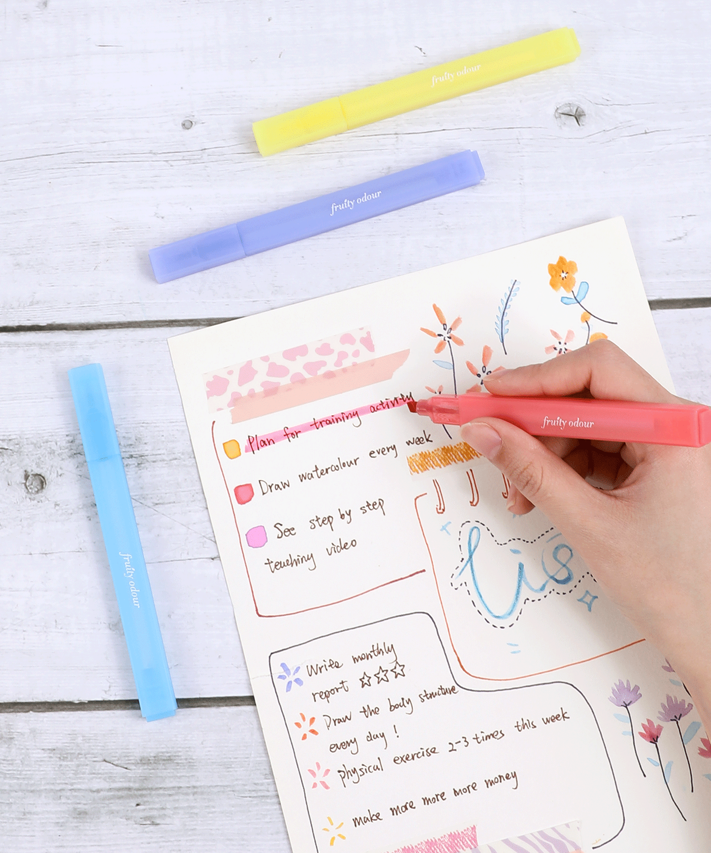 Scented Highlighter Pen Set Of 8