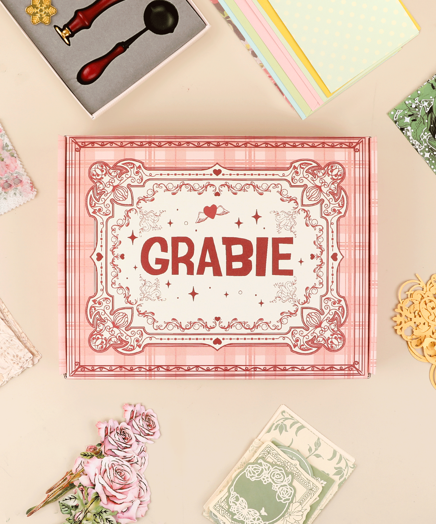 Sending Your Warm Wishes-Themed Grabie Scrapbook Club Box