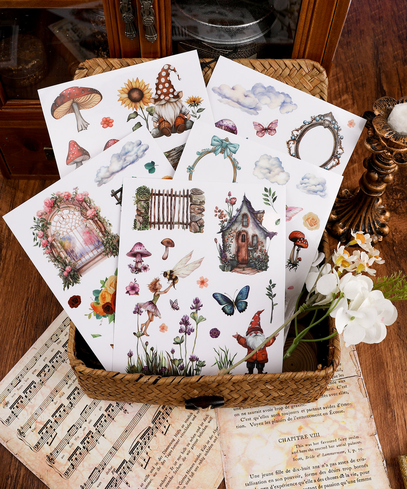 24 Sheets Grabie Exclusive Whimsical Wonders Sticker Book