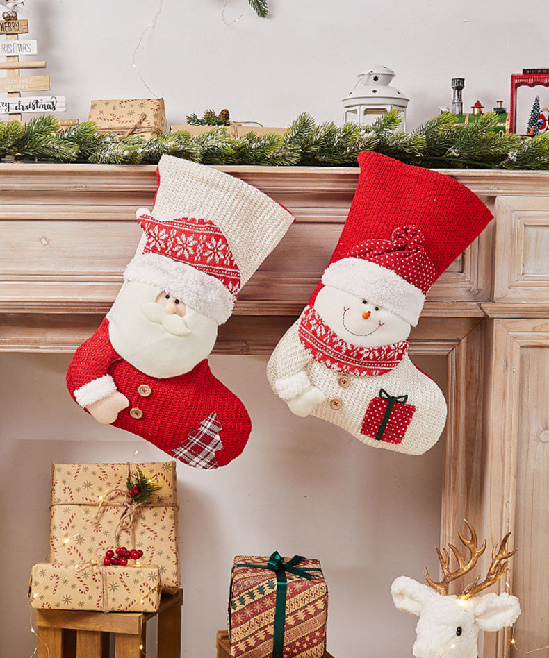 2 Pcs Large Size Christmas Stockings For Gift