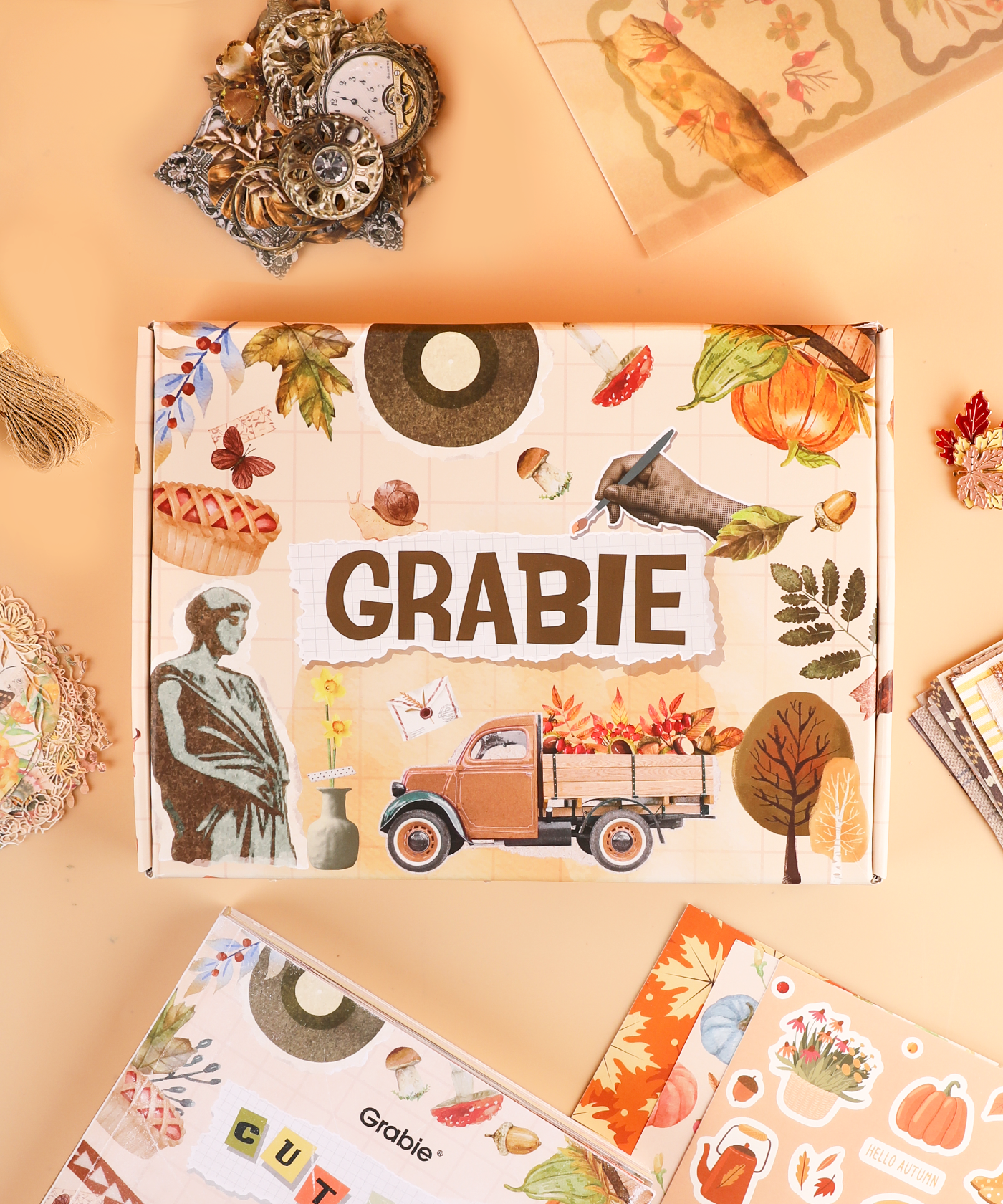 Autumn Palette-Themed Grabie Scrapbook Club Box