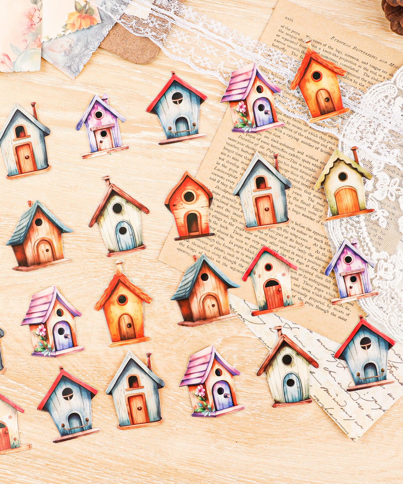 20 Pcs Grabie Exclusive Fairybird House Sticker Set
