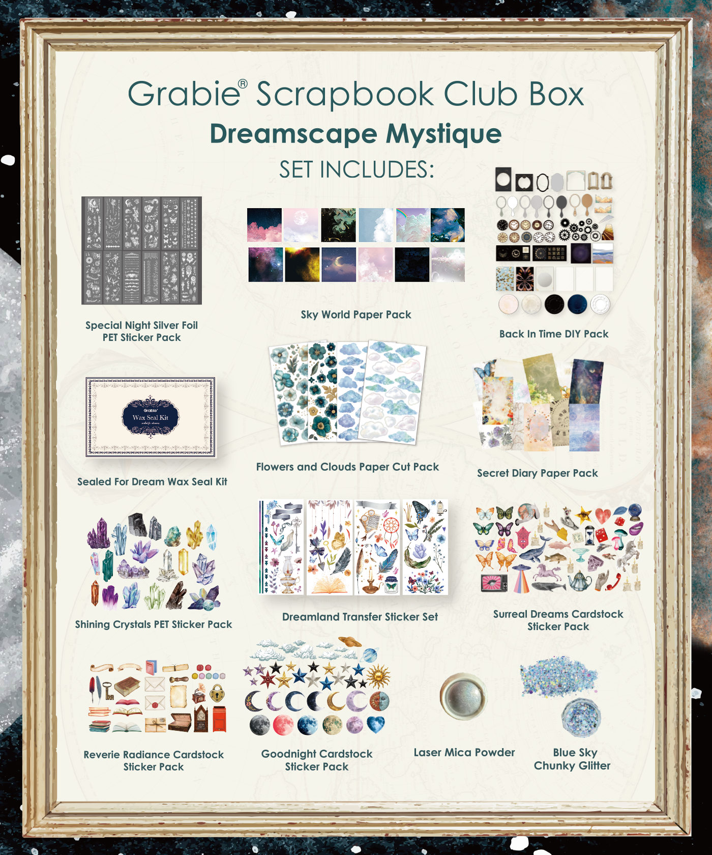 Dreamscape Mystique-Themed Grabie Scrapbook Club Box