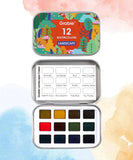 Landscape-Themed Watercolor Coloring Bundle