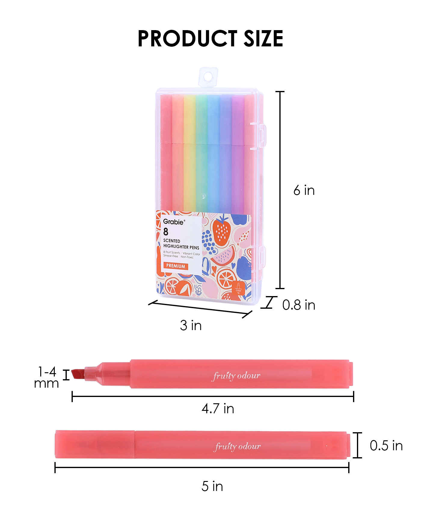 Scented Highlighter Pen Set Of 8