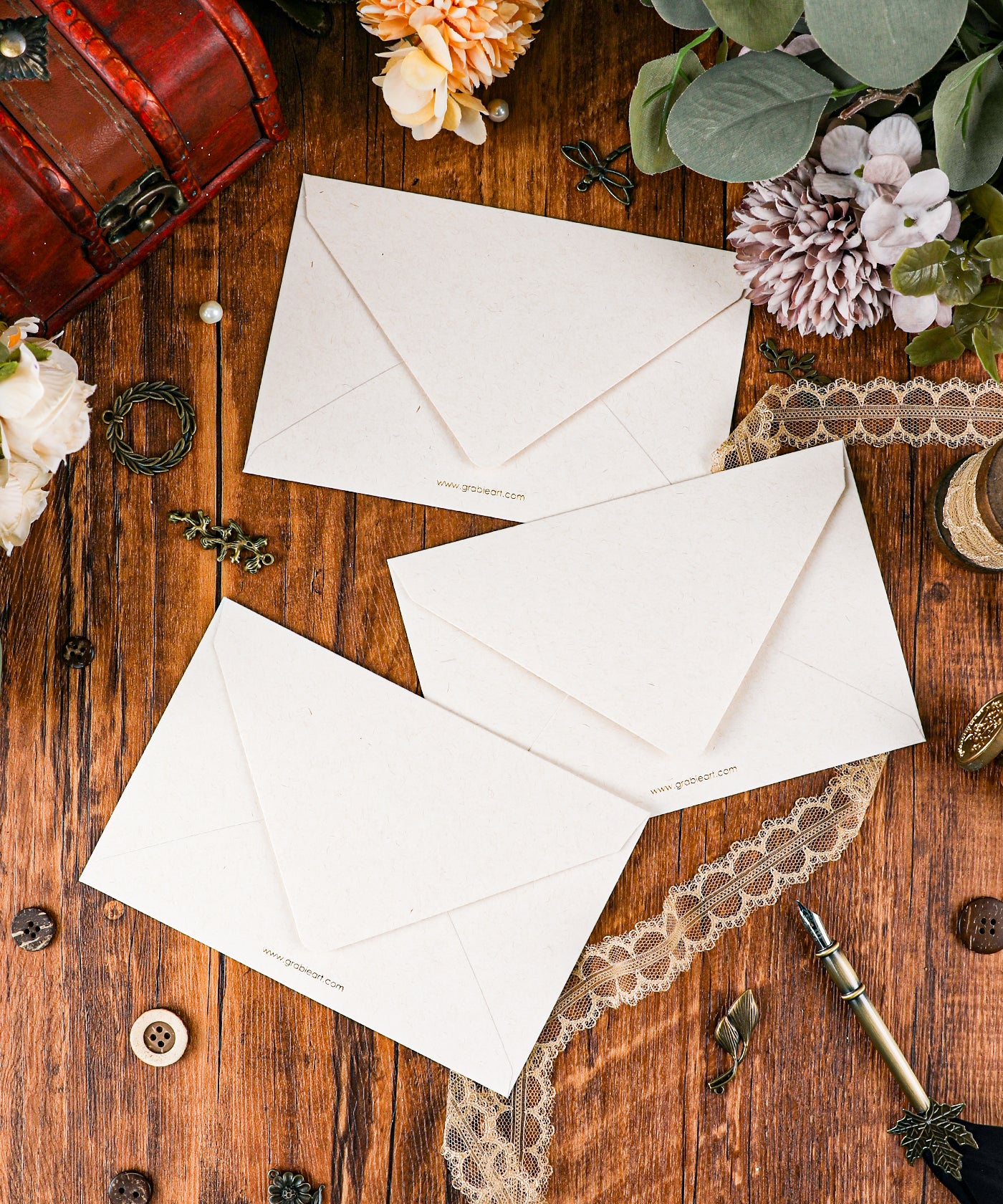Grabie Exclusive 6 Pack Postcards With 6 Matching Envelopes