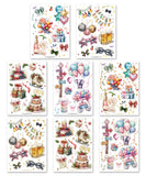 8 Sheets Grabie Exclusive New Year Sticker Set
