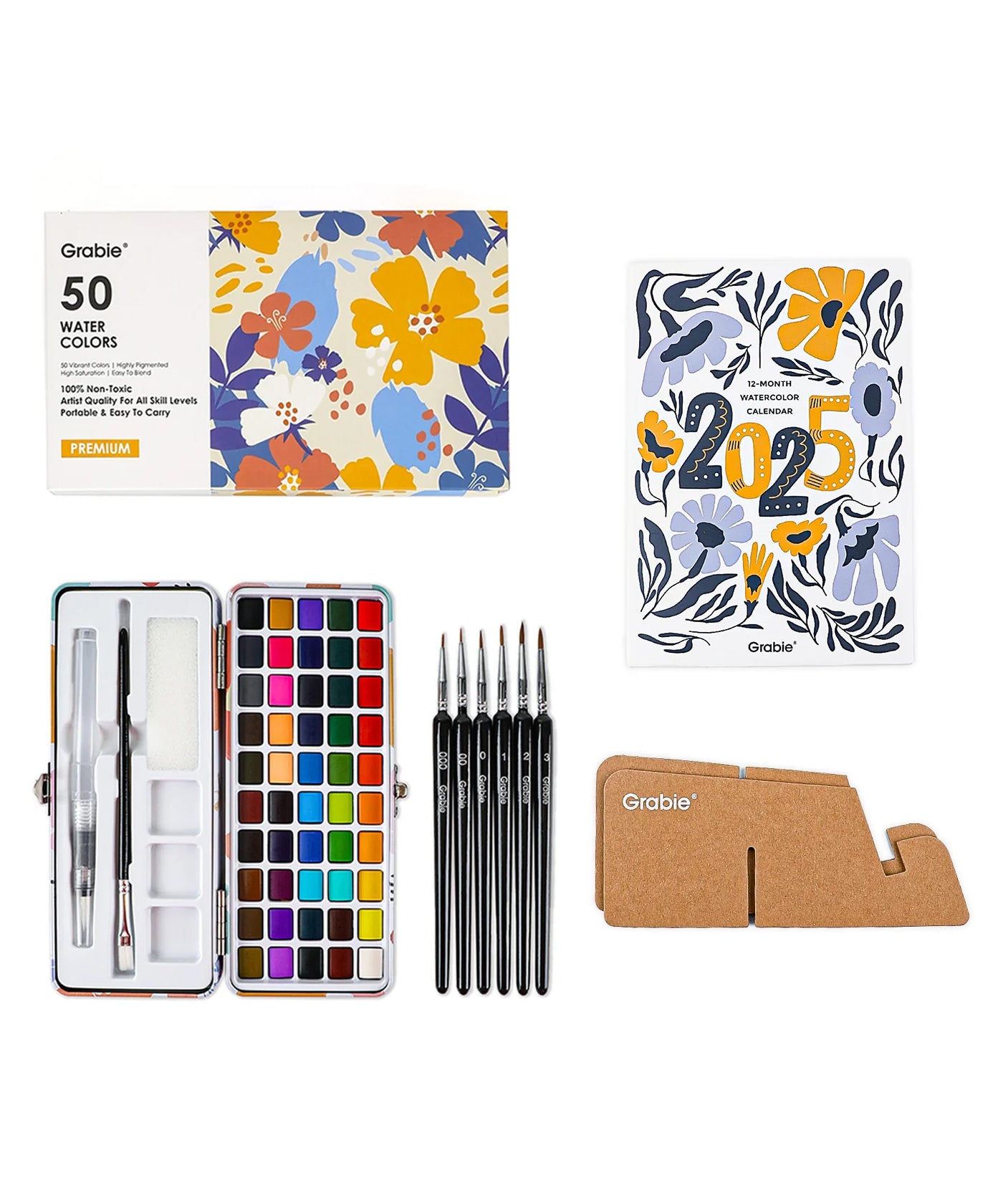Watercolor Set Of 50 & Calendar Bundle