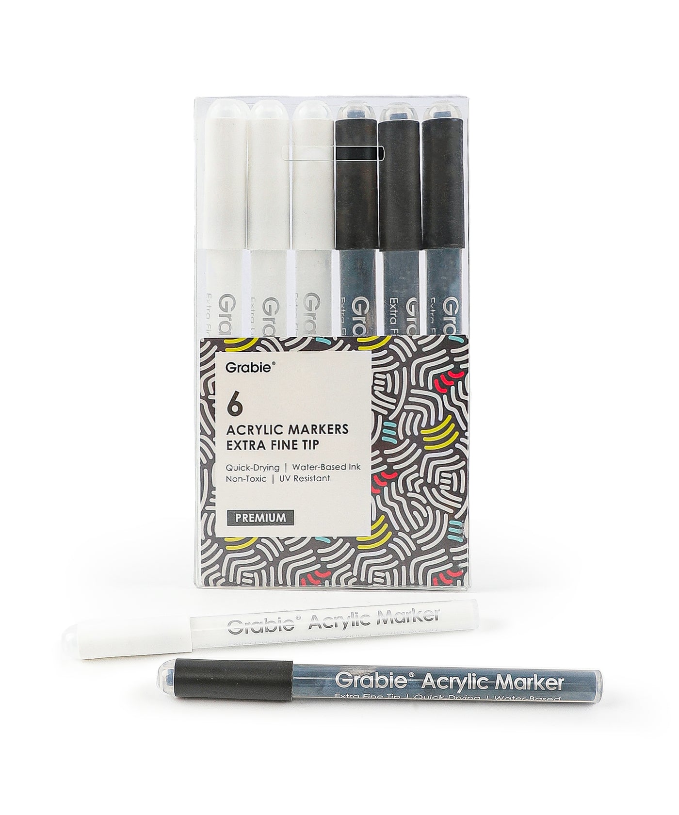 Extra Fine Tip Acrylic Paint Marker Set Of 6