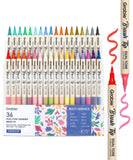 Dual Tone Brush Tip Acrylic Paint Marker Set