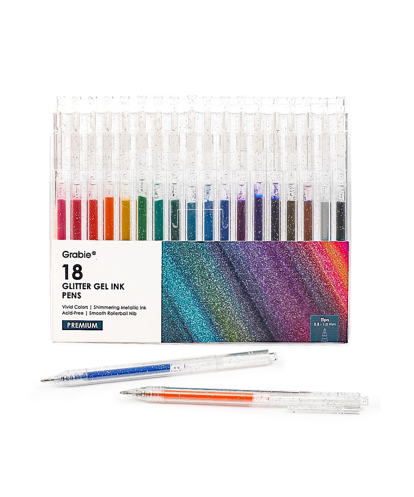 Iridescent Glitter Gel Ink Pen Set