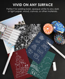 White Extra Fine Tip Acrylic Paint Marker Set Of 6