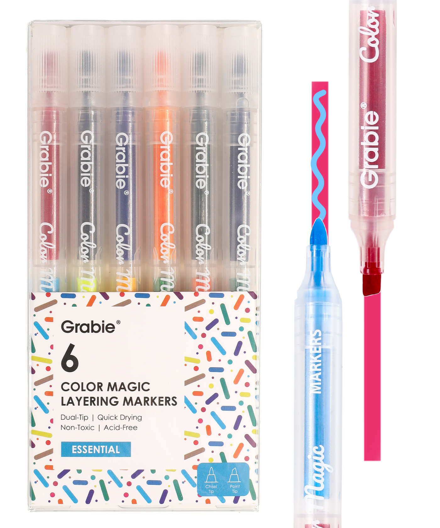 Grabie Color Magic Layering Marker Set - Best Pens For Note Taking, Best Pens For Journaling, Journal And Pen, Journaling Pens, Best Journaling Pen, Best, Journaling Pens, Best Pens For Bullet Journal, Journal Pens, Journal Pen, Journaling Pen, Good Bullet Journal Pens, Pen For Journaling, Best Bullet Journal Pens, Best Note Taking Pen, Grabie Color Changing Pens, Grabie Art Supplies