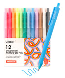 Retractable Colorflow Acrylic Gel Pen Set of 12