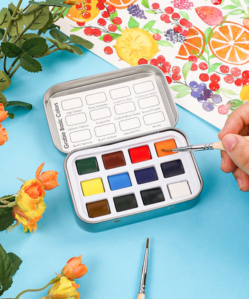 Watercolor Paint, Watercolor Set, Easy Watercolor Painting, Good Watercolor Paints, Watercolor Painting Set, Watercolor Art Set, Best Watercolor Paint, Mini Watercolor Paint Set, Watercolor Paint Travel Kit, Watercolor Paint Travel Sets, Miniature Watercolor Set, Professional Watercolor Set, Travel Watercolor Paint Set, Watercolor Paint Sets, Best Watercolor Paint Set, Grabie Art, Grabie Art Supplies