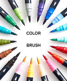 6-colors-premium-dual-brush-tip-marker-pens | Dual Markers Brush Pen, Colored Pen Fine Point Art Marker & Brush Highlighter Pen - Grabie® - Grabie®