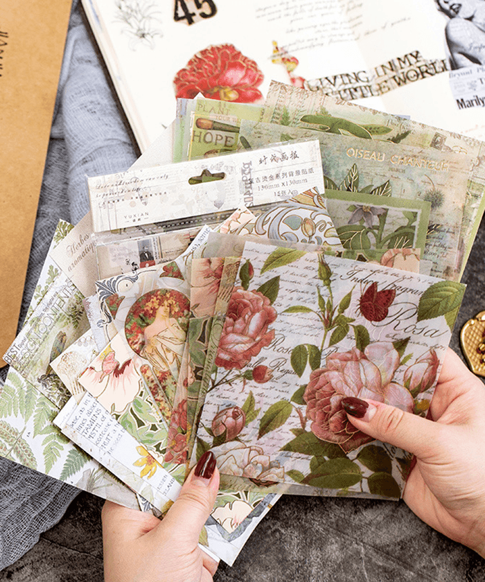 Flower washi stickers sheet - Flower stickers – My Sweet Paper Card