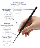 15 Pcs Miniature Detail Brush Set | Paint Brush Set, Acrylic Paint Brush Set, Artist Brush Set, Round Paint Brush, Detail Paint Brushes - Grabie® - Grabie®