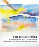 15 Sheets 140LB Watercolor Pad - Grabie