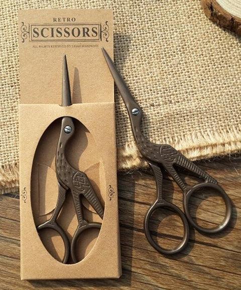 Vintage Style Crane Birds Stainless Steel Scissors – MyKawaiiCrate